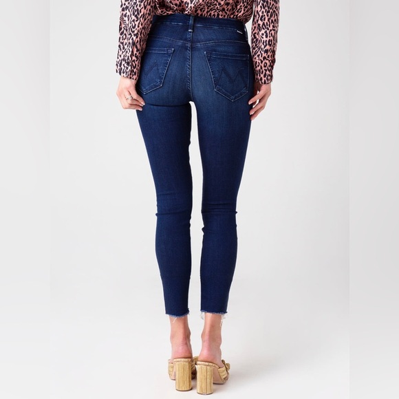 New! MOTHER High Waisted Ankle Fray Jeans in Enchanted 👖size 29 - Picture 5 of 14